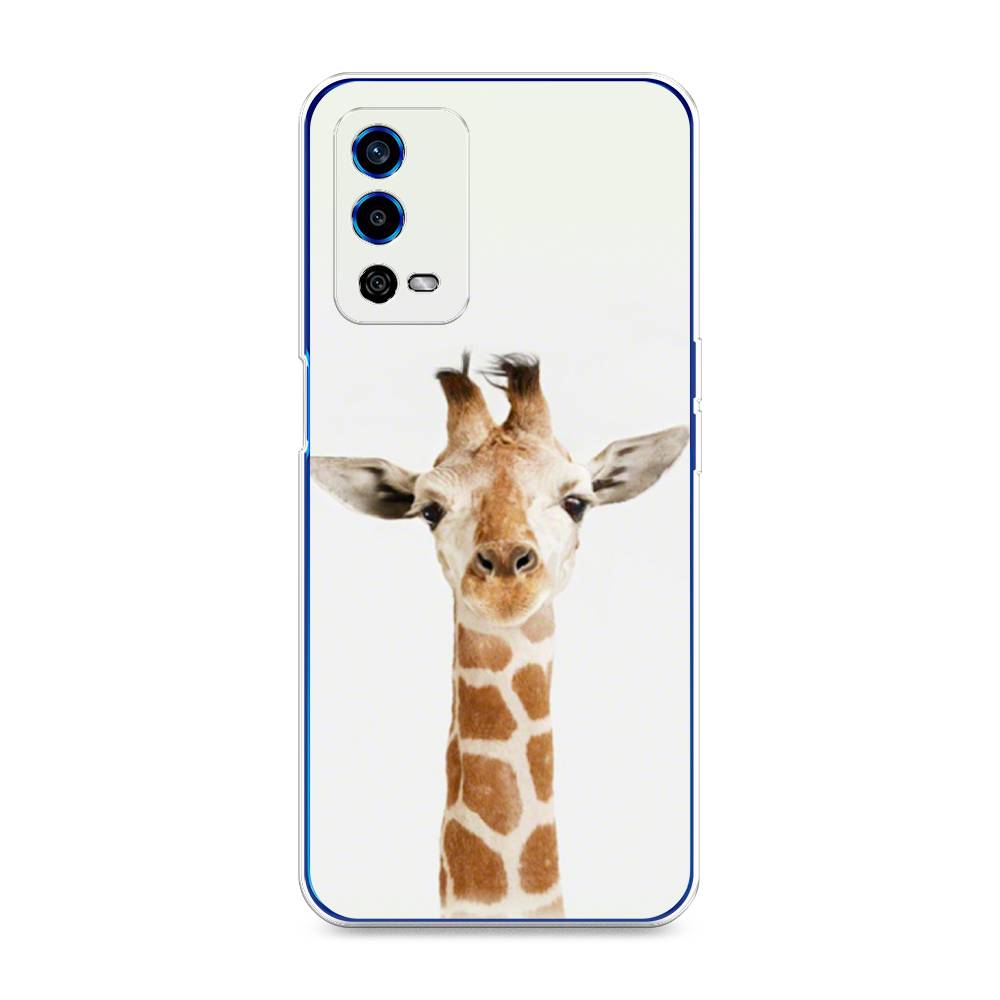

Чехол для Oppo A55 4G "Любопытный жираф", Бежевый;коричневый, 259150-1