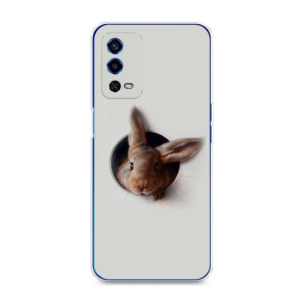 

Чехол для Oppo A55 4G "Любопытный кролик", Серый;коричневый, 259150-1