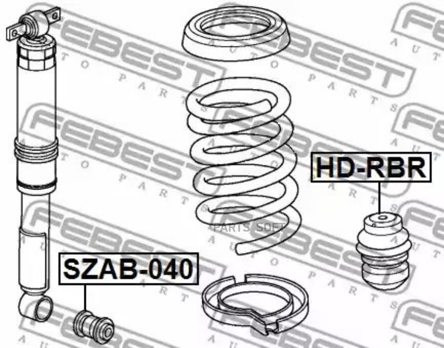 

FEBECT HDRBR Отбойник заднего амортизатора