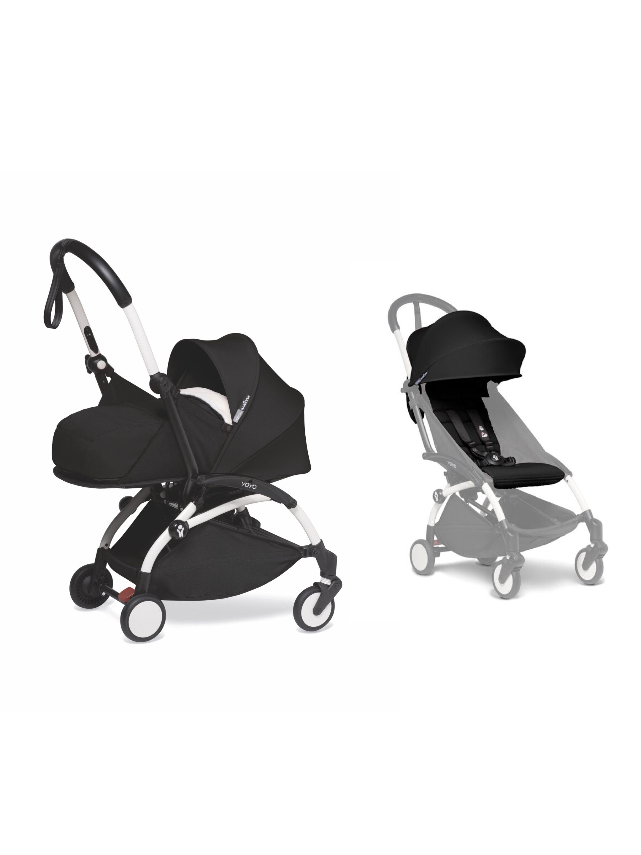 

Коляска 2в1 Babyzen YOYO2 c мягкой люлькой New Born Pack White Black, YOYO2