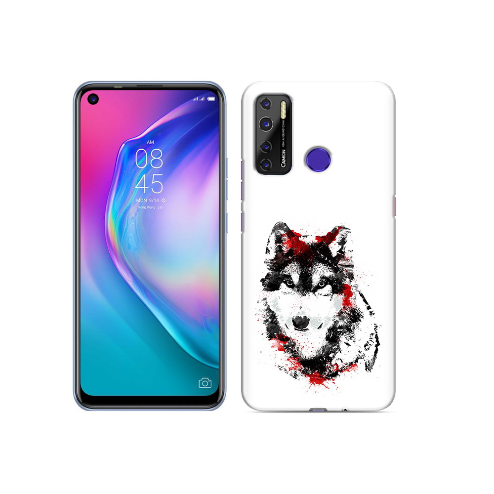 

Чехол MyPads Tocco для Tecno Camon 15 кровавый волк, Прозрачный, Tocco