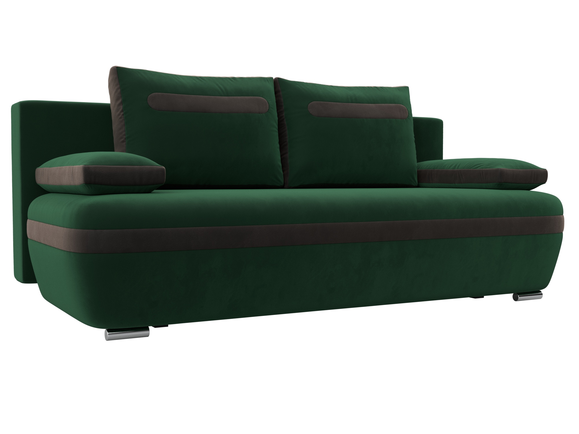 

Диван прямой Хит Диванов Каир велюр, еврокнижка, зеленый, 100187