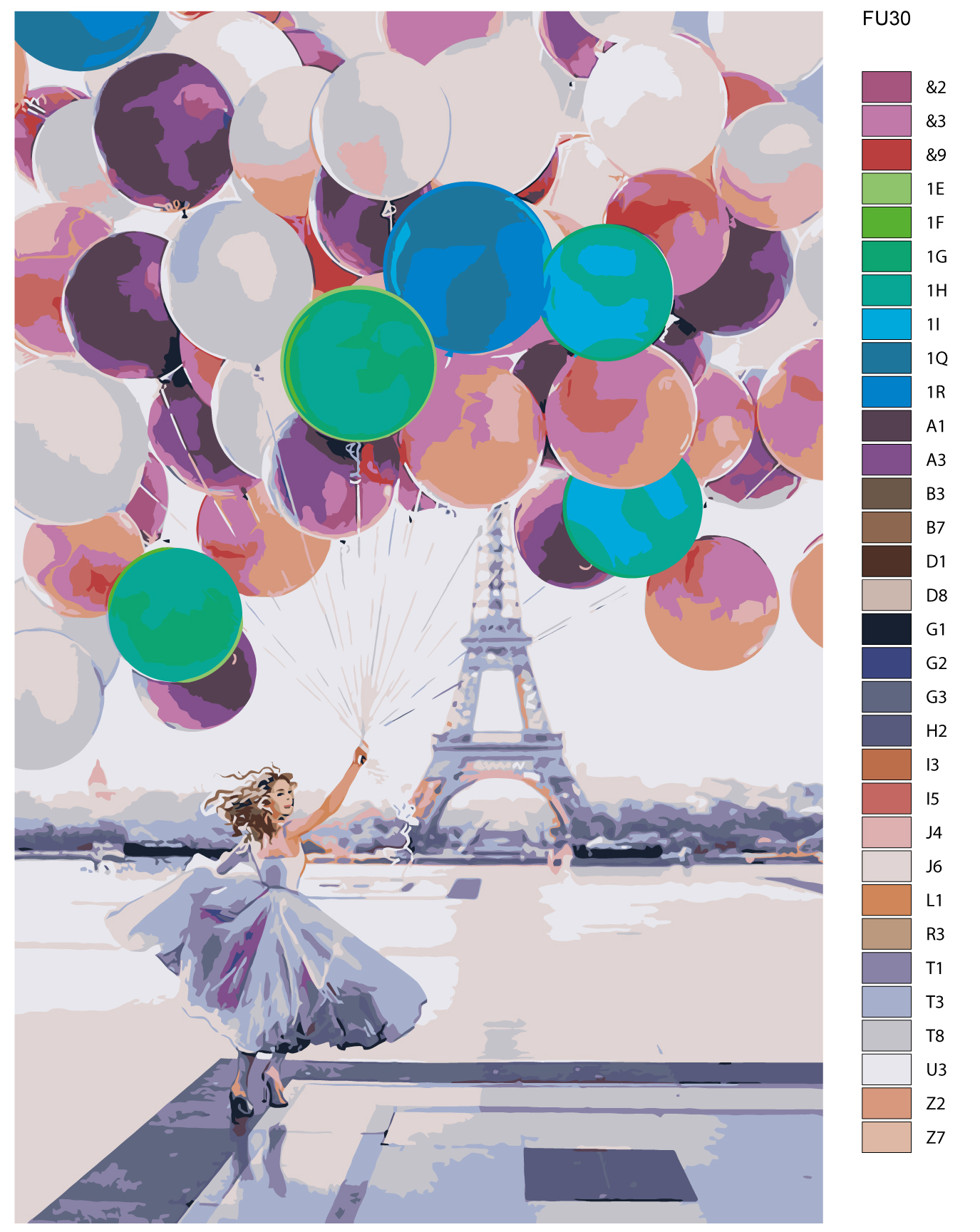 

Картина по номерам, Живопись по номерам, 80 x 120, FU30, FU30