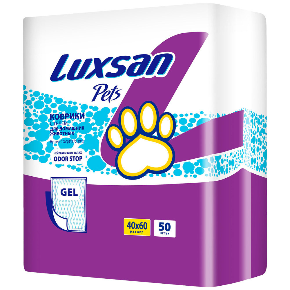 Коврик Luxsan Premium GEL для животных 50 штук 40х60 см