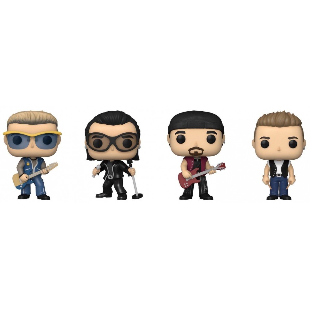 Фигурка Funko POP! Rocks U2 Zoo TV Adam/Bono/The Edge/Larry (Exc) 4PK 64688 600010859056