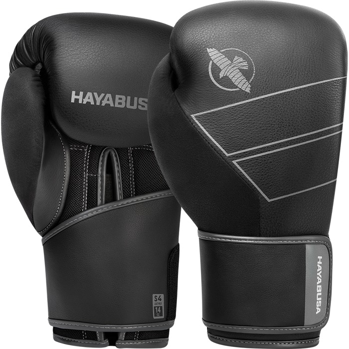 Перчатки Hayabusa S4 Leather Boxing Gloves Black 12 oz