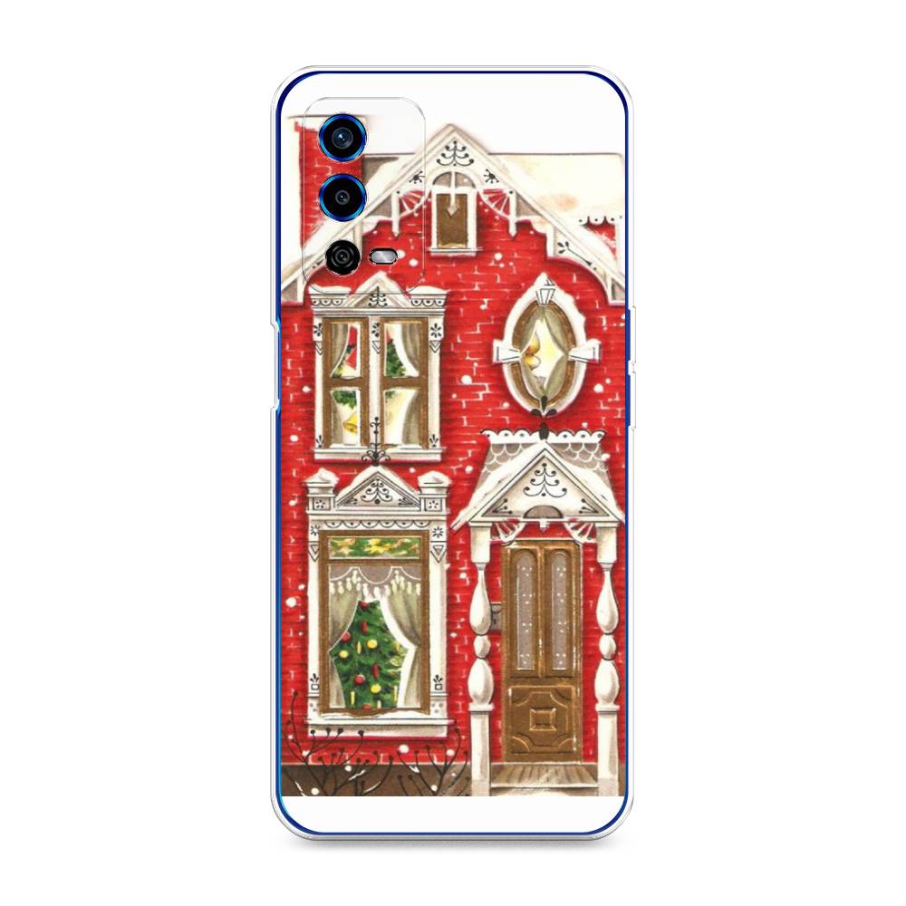 

Чехол для Oppo A55 4G "Пряничный домик", Белый;красный;зеленый, 259150-5