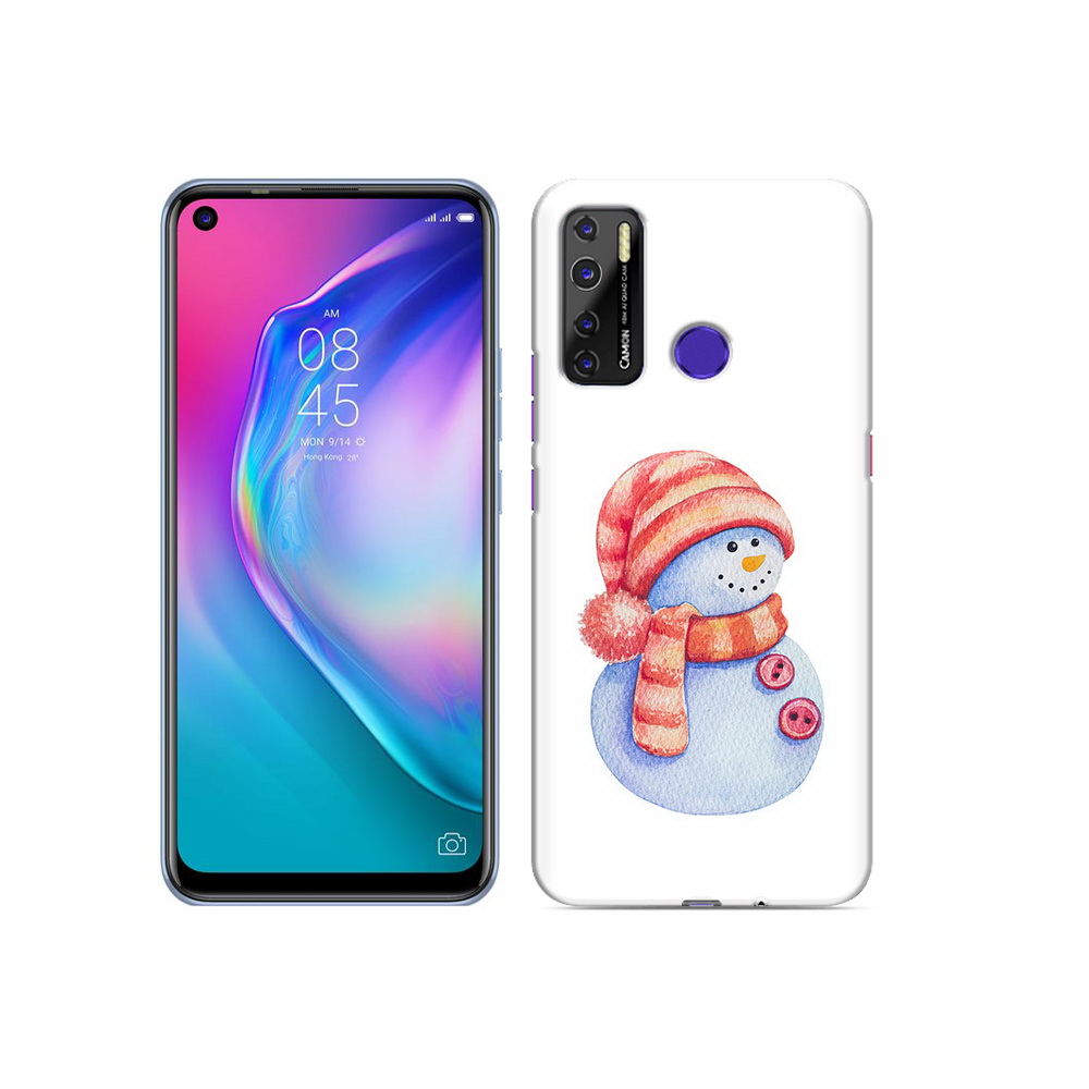 

Чехол MyPads Tocco для Tecno Camon 15 Веселый снеговик, Прозрачный, Tocco