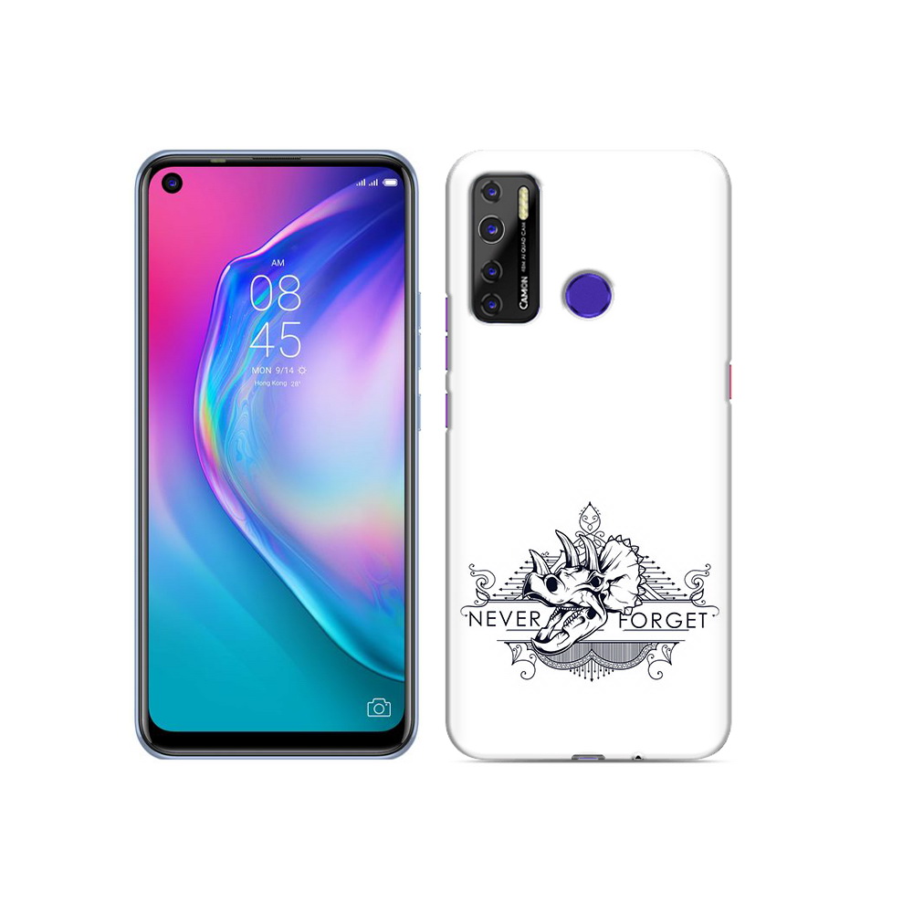 

Чехол MyPads Tocco для Tecno Camon 15 логотип носорога никогда не забуду, Прозрачный, Tocco