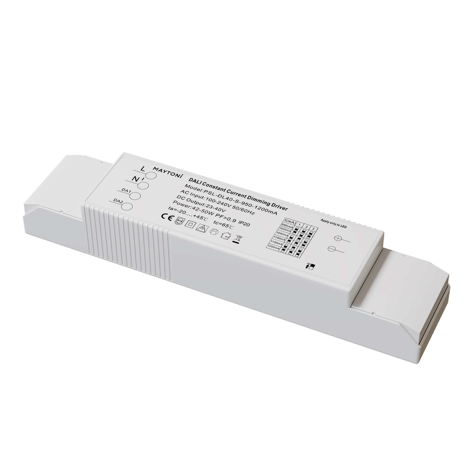 

Аксессуар Technical PSL-DL40-S-950-1200mA, Белый, Maytoni Technical
