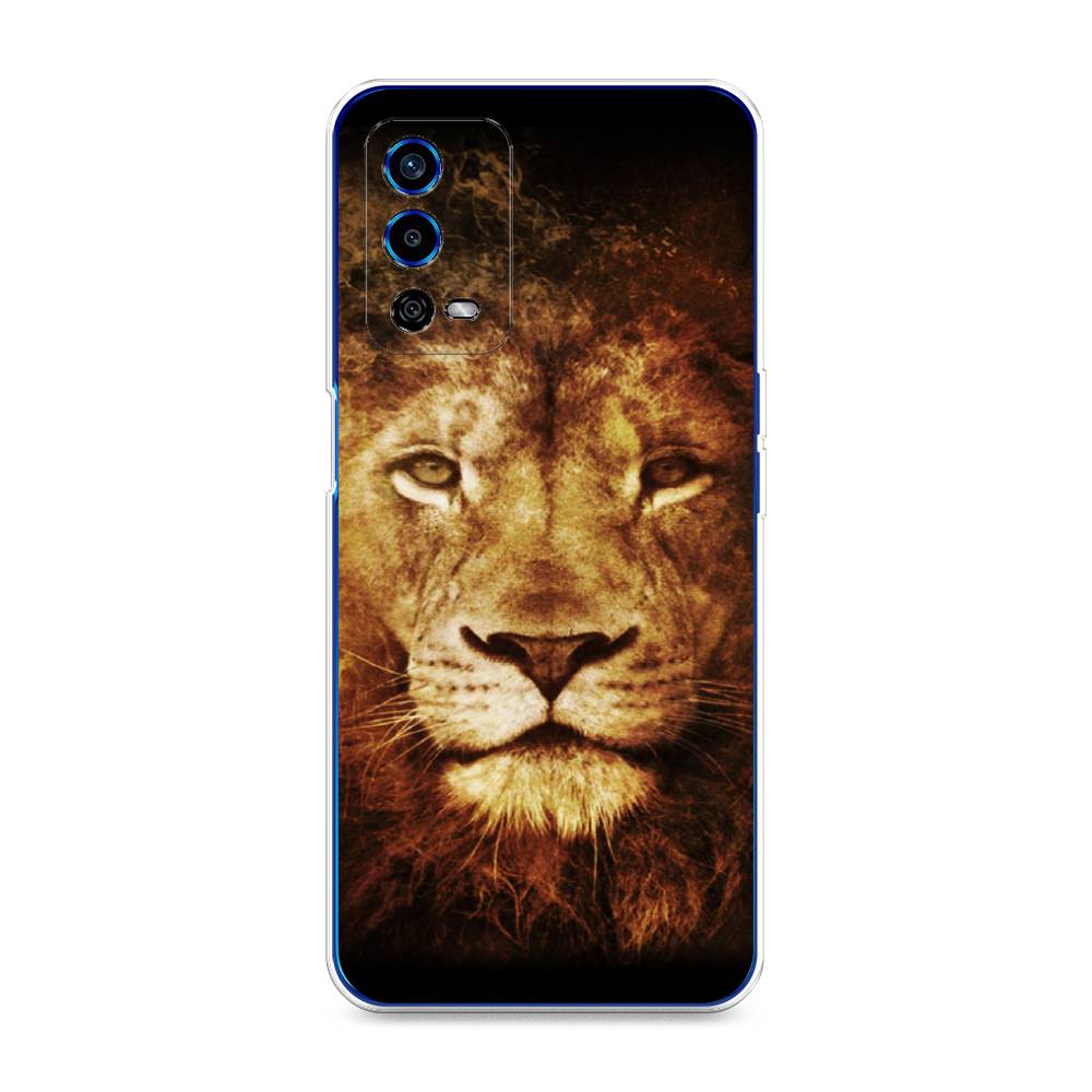 

Чехол для Oppo A55 4G "Лев", Черный;коричневый;желтый, 259150-6