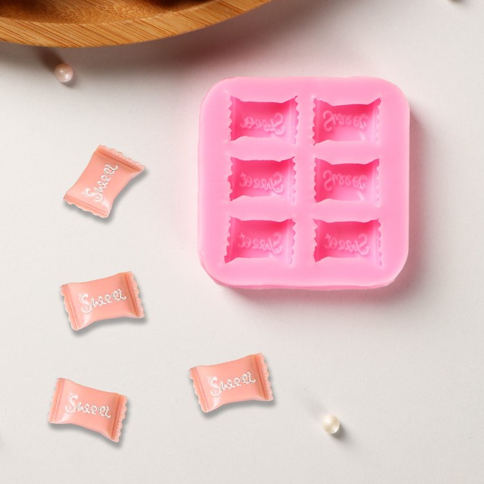 

Молд Sweet, 6×6×1 см, цвет розовый