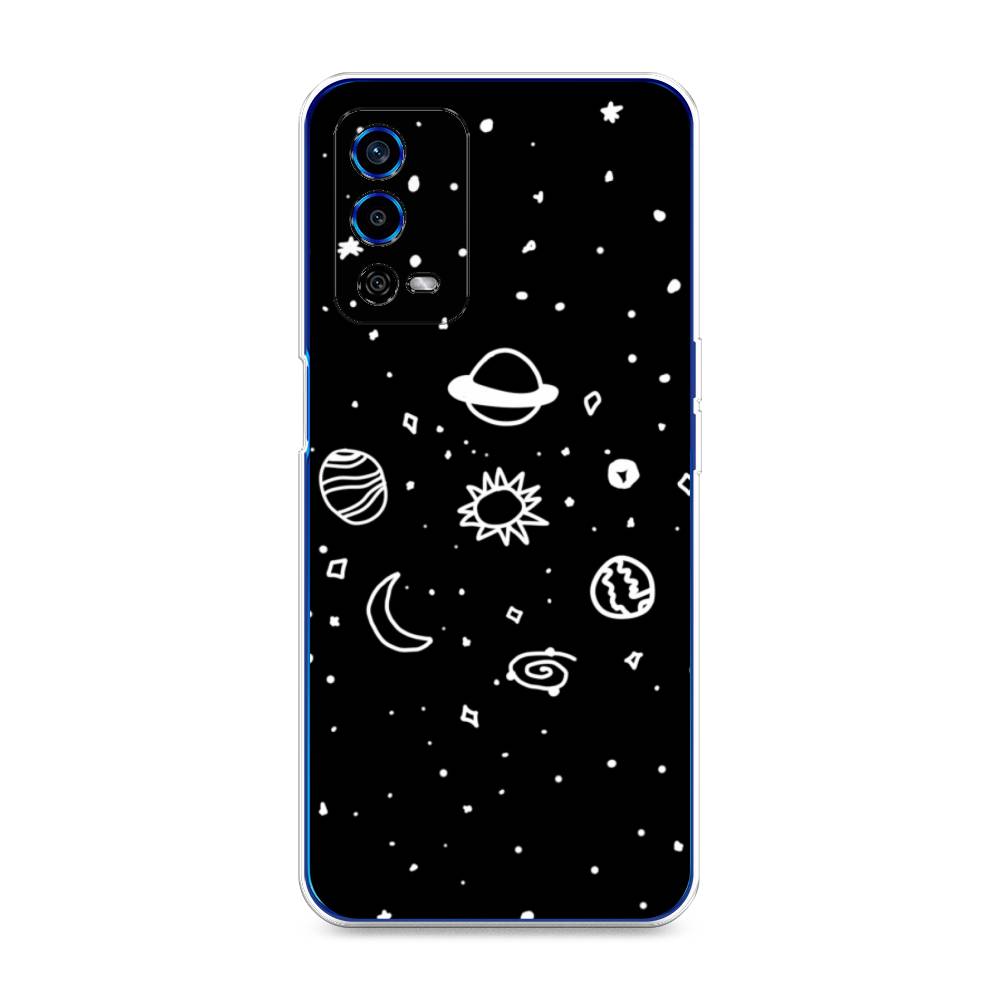 

Чехол для Oppo A55 4G "Дудл солнечной системы", Бежевый;серый, 259150-2