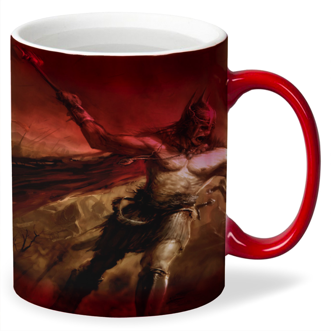 

Кружка хамелеон красный CoolPodarok age of conan hyborian adventures Битва Диадема