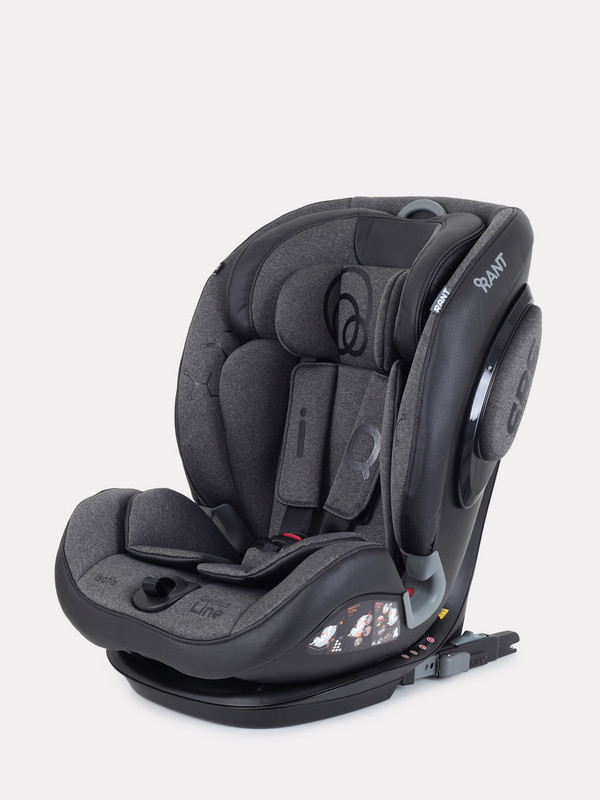 фото Автокресло rant iq isofix genius line цв.серый гр.1/2/3