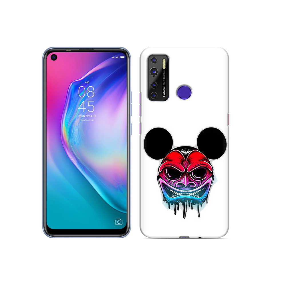 

Чехол MyPads Tocco для Tecno Camon 15 микки в маске, Прозрачный, Tocco