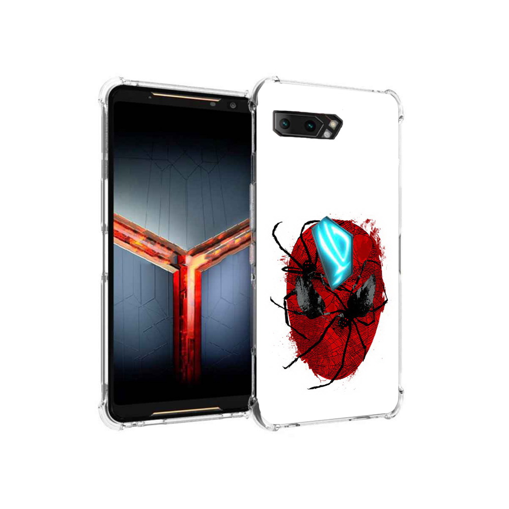 

Чехол MyPads Tocco для Asus ROG Phone 2 человек паук, Прозрачный, Tocco