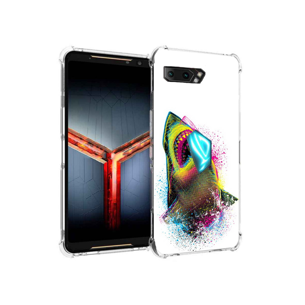 

Чехол MyPads Tocco для Asus ROG Phone 2 челюсти-2, Прозрачный, Tocco
