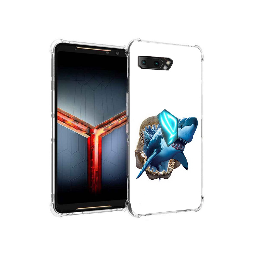 

Чехол MyPads Tocco для Asus ROG Phone 2 челюсти, Прозрачный, Tocco
