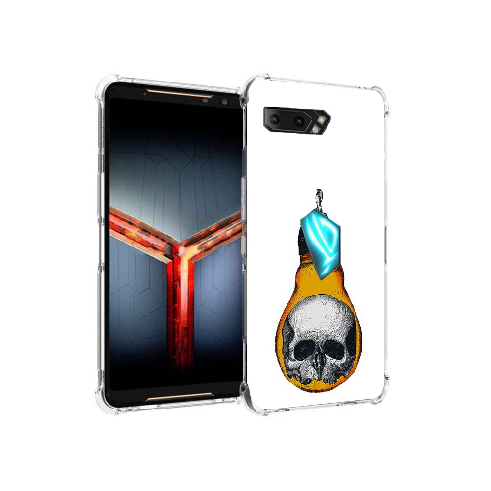 

Чехол MyPads Tocco для Asus ROG Phone 2 череп в лампочке, Прозрачный, Tocco
