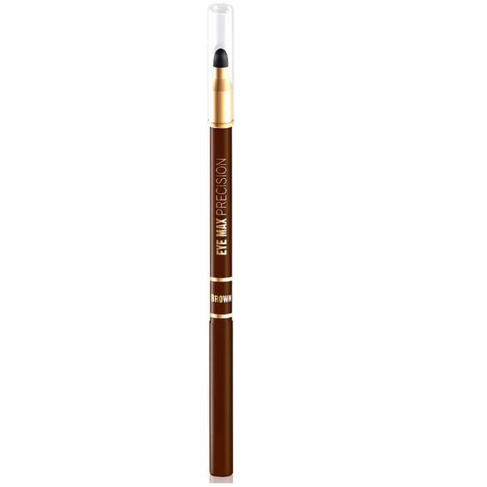 Карандаш для глаз Eveline Eye Max Precision, автоматический, тон коричневый карандаш для век shu устойчивый old school 15 золотисто коричневый