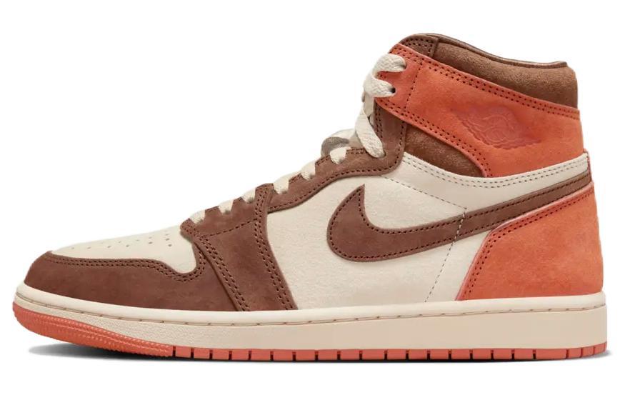 

Кеды унисекс Jordan Air Jordan 1 High OG Cacao Wow and Sand Drift коричневые 37.5 EU, Коричневый, Air Jordan 1 High OG Cacao Wow and Sand Drift