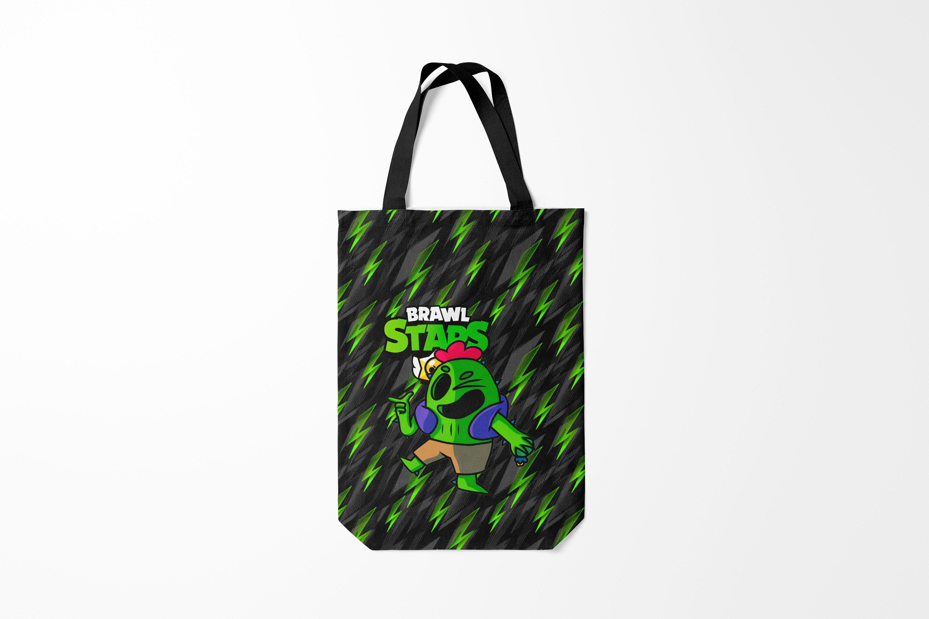 

Сумка шoппер унисекс Burnettie Brawl Stars Спайк Spike,, Brawl Stars Спайк Spike