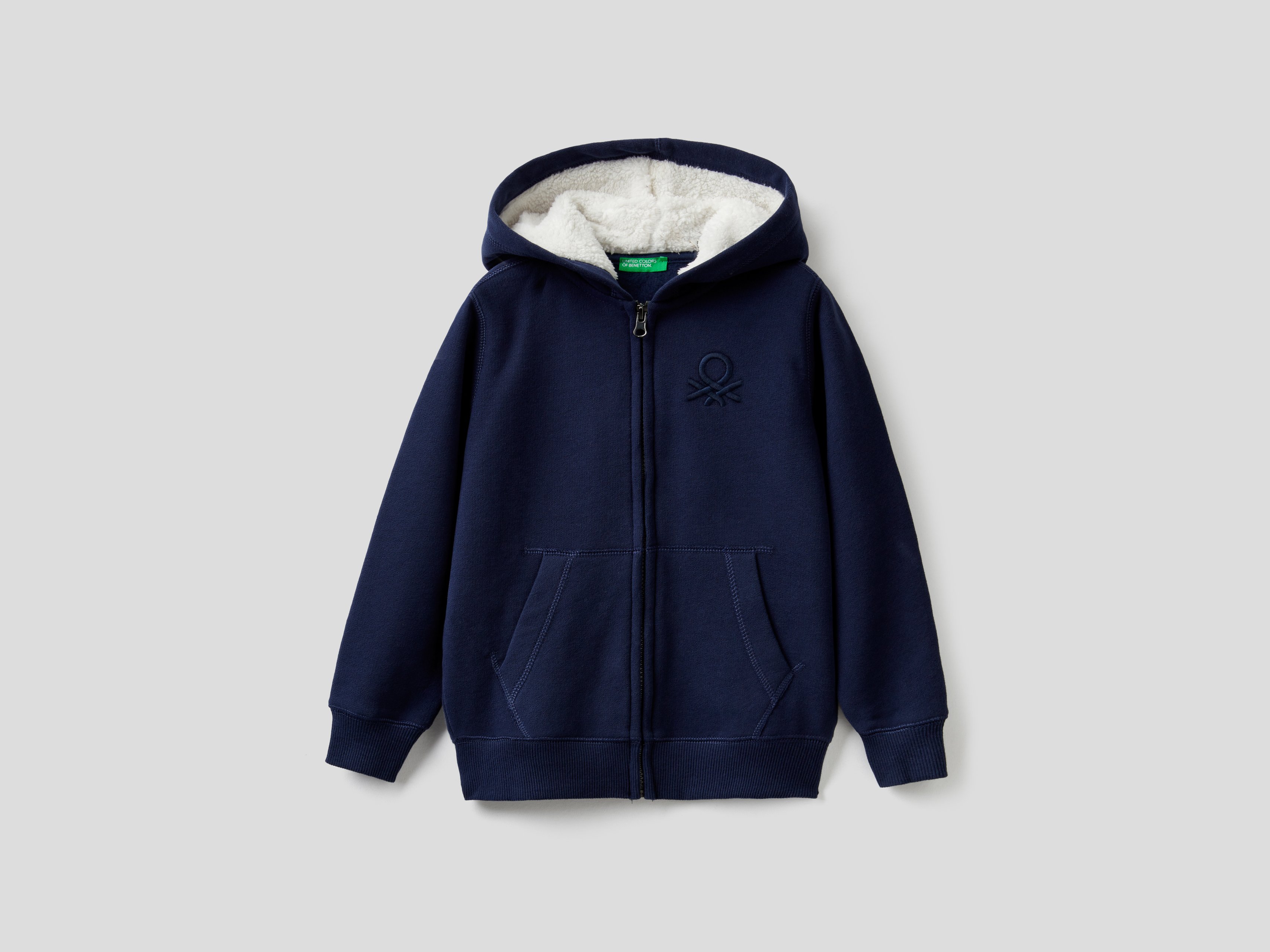 фото Толстовка для мальчиков benetton цв. синий р.158 united colors of benetton