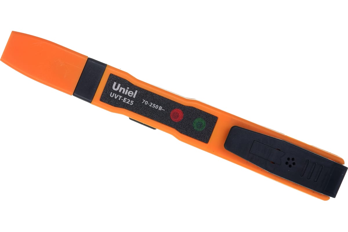 Индикаторная отвертка-пробник Uniel UVT-E25 шлицевая, 140 мм, 140/1000 В, yellow-grey UL-0