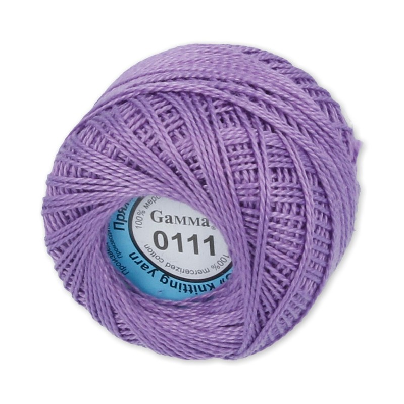 

Gamma Ирис, 100% хлопок, 10х10 г, 82 м+-3 м, №0111, сиреневый, Фиолетовый