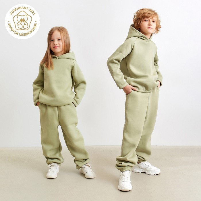 

Брюки детские MINAKU: Basic Line KIDS цвет оливковый, рост 116, Зеленый, 000589426