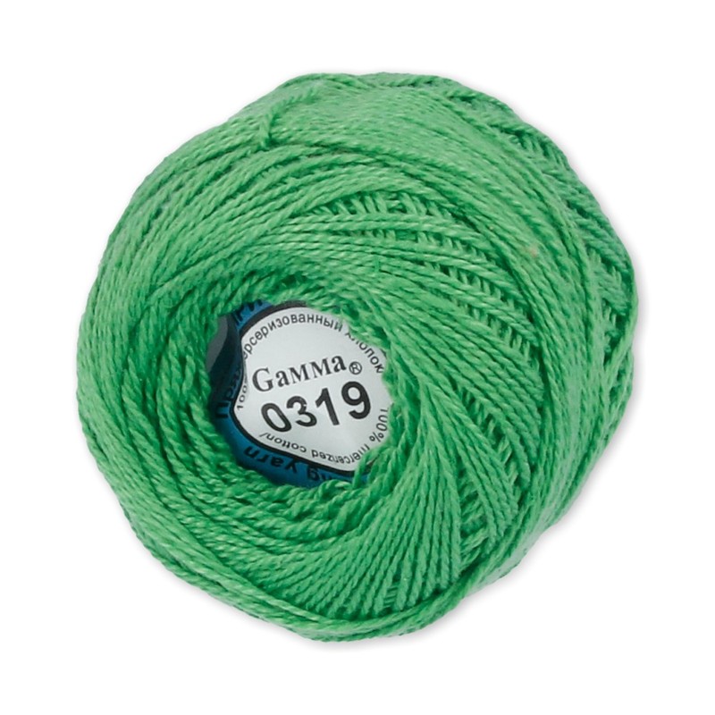 

Gamma Ирис, 100% хлопок, 10х10 г, 82 м+-3 м, №0319, ярко-зеленый