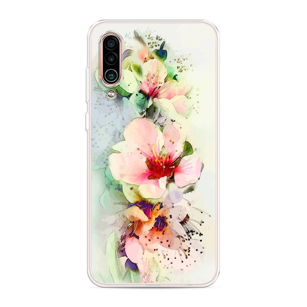

Чехол на Meizu 16Xs "Нежные цветы", Зеленый;розовый, 73450-2