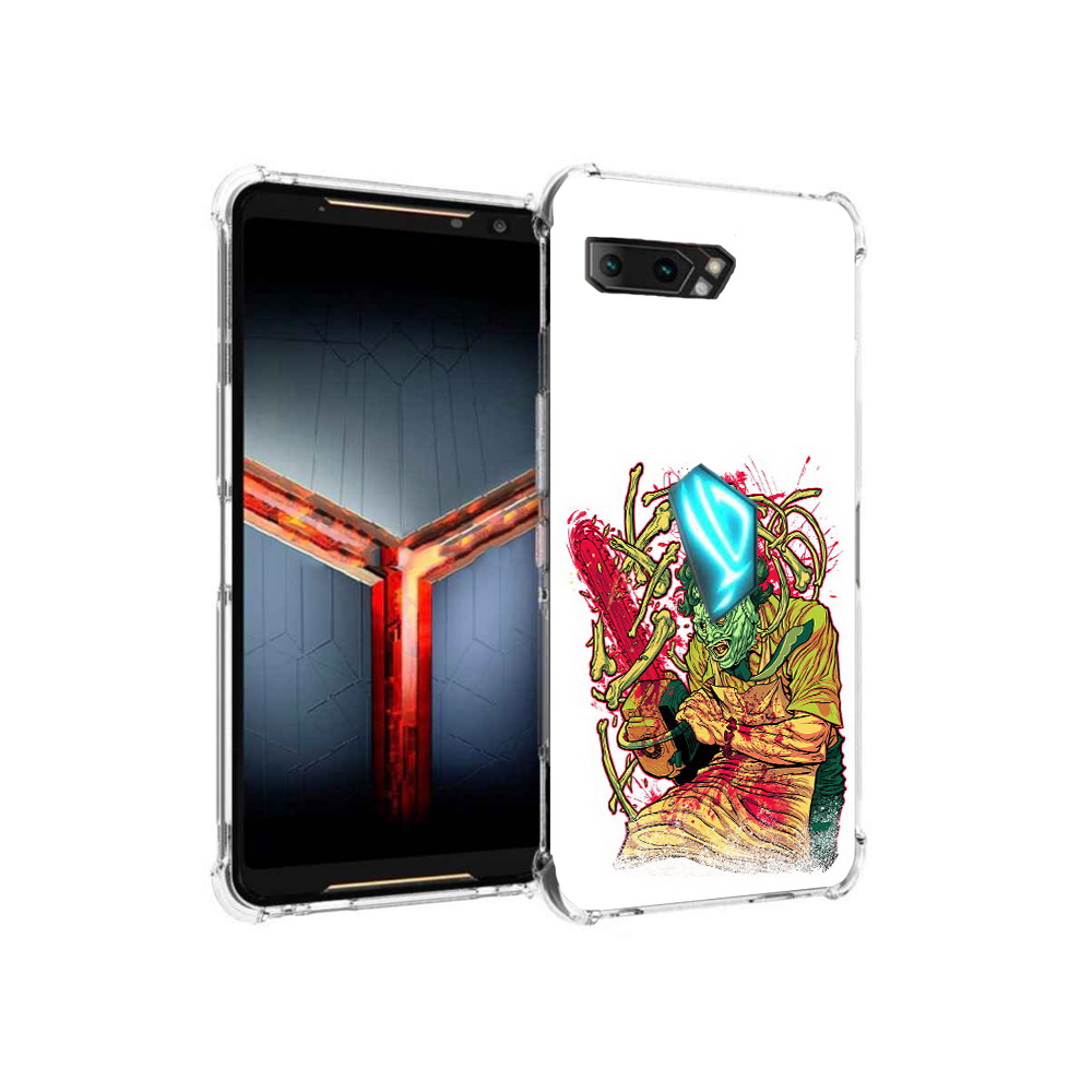 

Чехол MyPads Tocco для Asus ROG Phone 2 яркий мясник, Прозрачный, Tocco