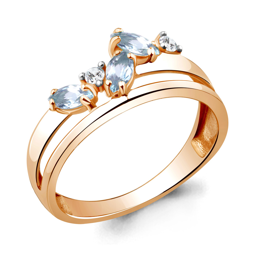

Кольцо из серебра р. , AQUAMARINE 6923602А_925_з, 6923602А_925_з