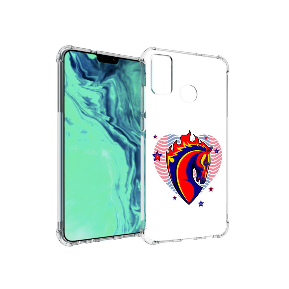

Чехол MyPads Tocco для Huawei 9X Lite ФК ЦСЛ Лошадь, Прозрачный, Tocco