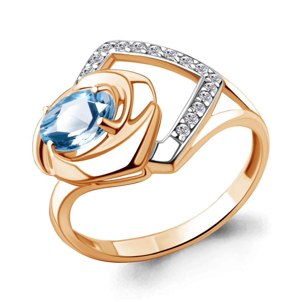 

Кольцо из серебра р. , AQUAMARINE 6955605А_925_з, 6955605А_925_з