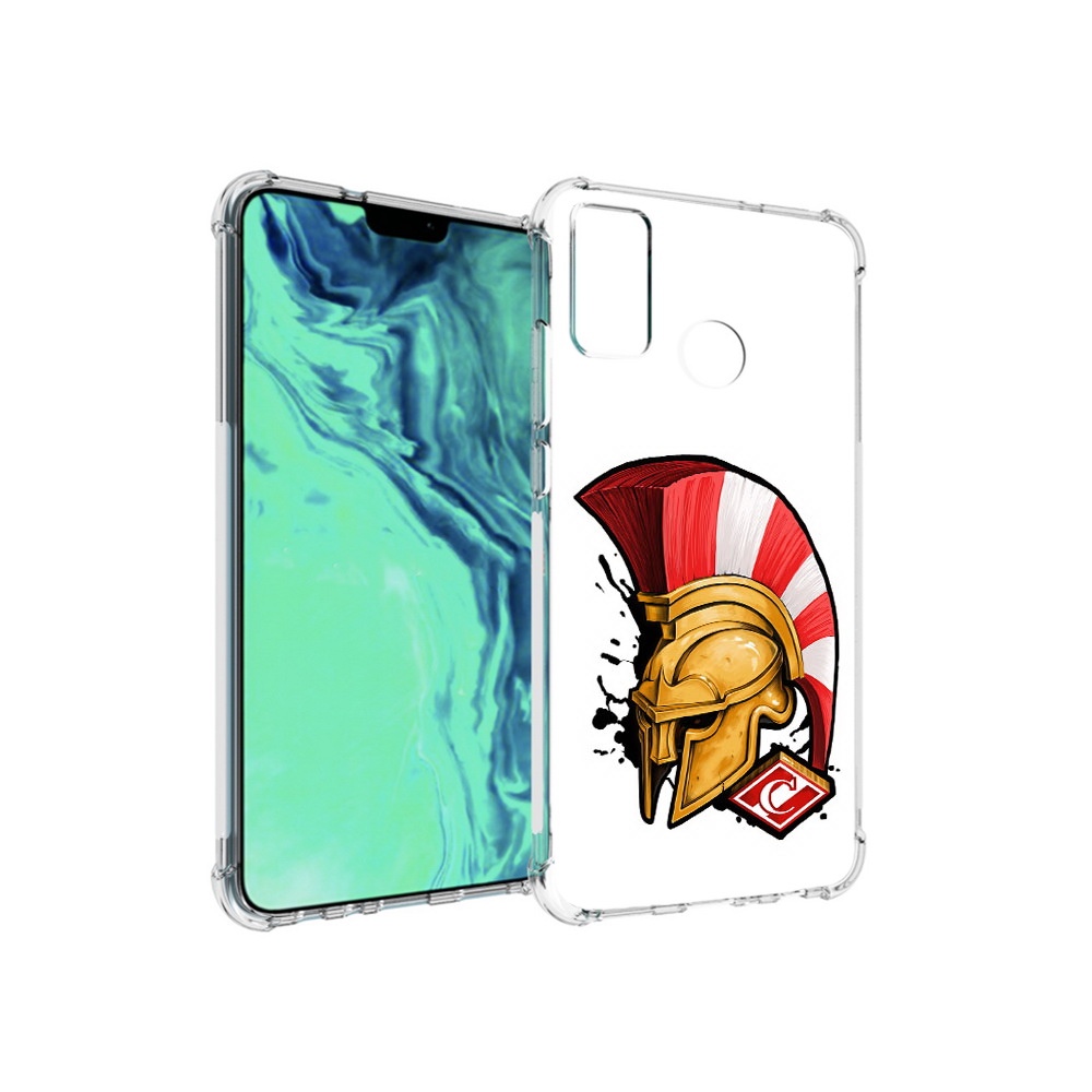 

Чехол MyPads Tocco для Huawei 9X Lite ФК спартак шлем, Прозрачный, Tocco
