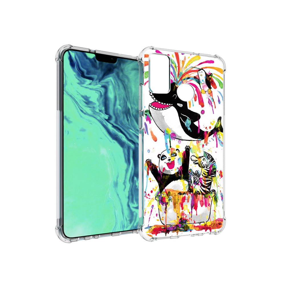 

Чехол MyPads Tocco для Huawei 9X Lite Хиппи кит, Прозрачный, Tocco