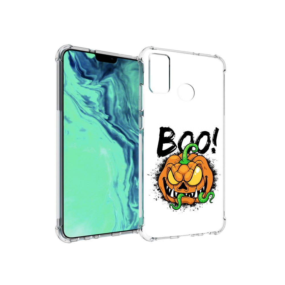 

Чехол MyPads Tocco для Huawei 9X Lite Хэллоуин бу, Прозрачный, Tocco