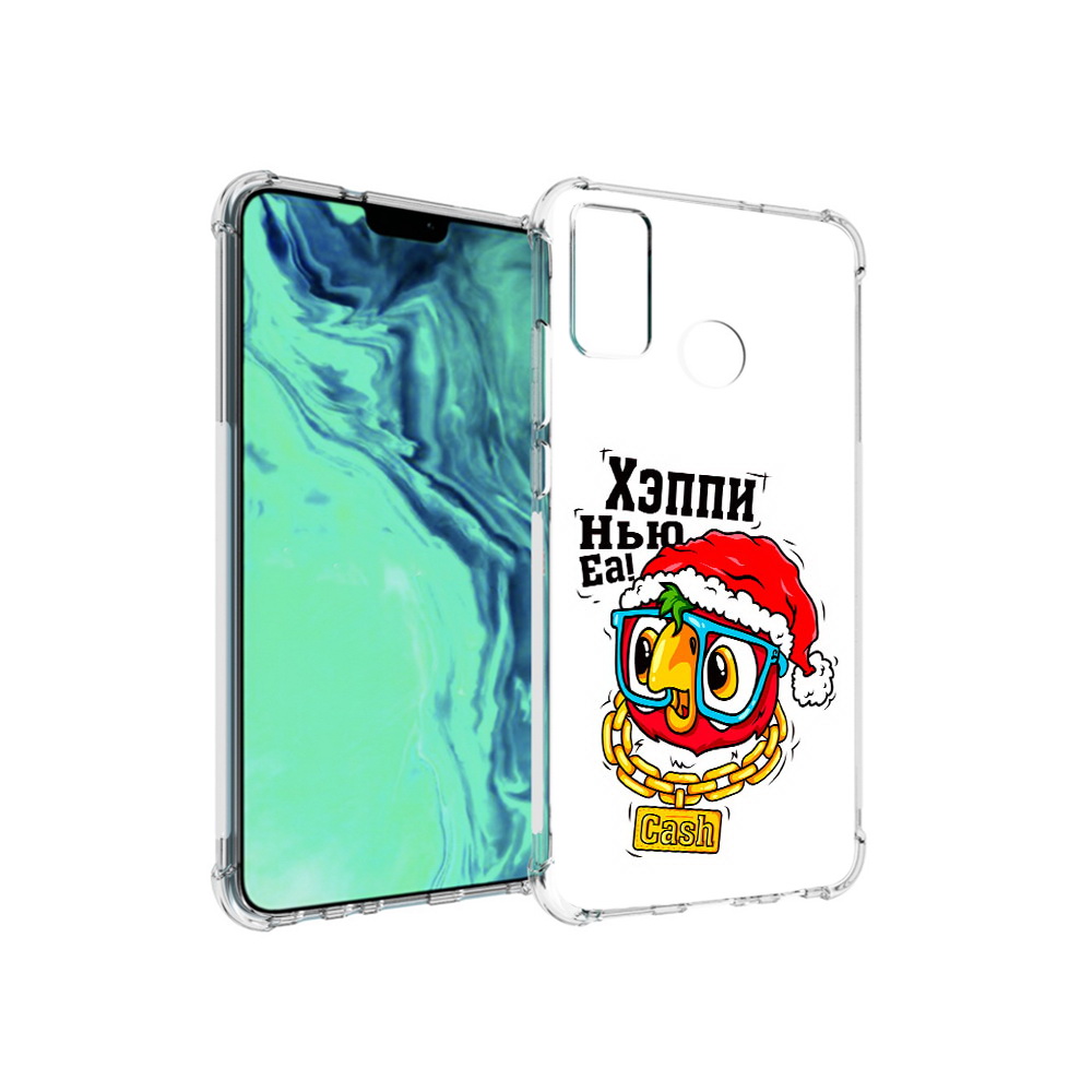 

Чехол MyPads Tocco для Huawei 9X Lite Хэппи нью еа, Прозрачный, Tocco