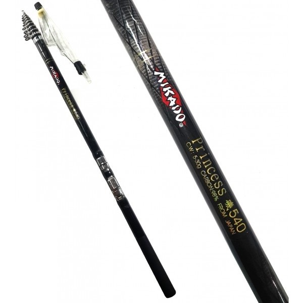 Удочка поплавочная с кольцами Mikado Princess 540 длина 460 см тест 5-20 гр