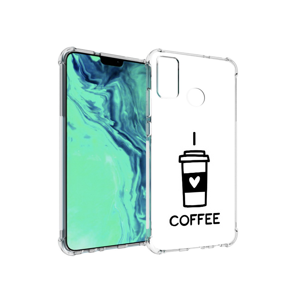 

Чехол MyPads Tocco для Huawei 9X Lite Я люблю кофе, Прозрачный, Tocco