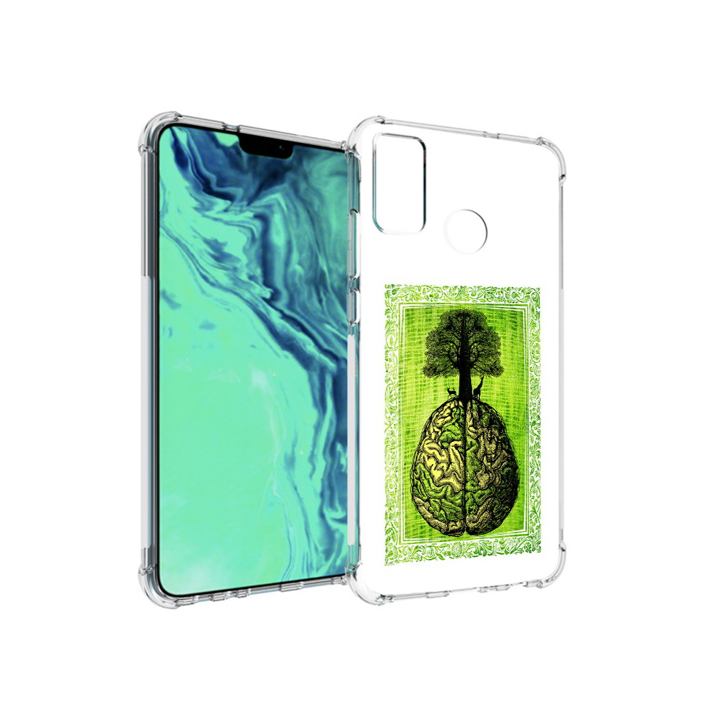 

Чехол MyPads Tocco для Huawei 9X Lite абстракция здоровый мозг, Прозрачный, Tocco