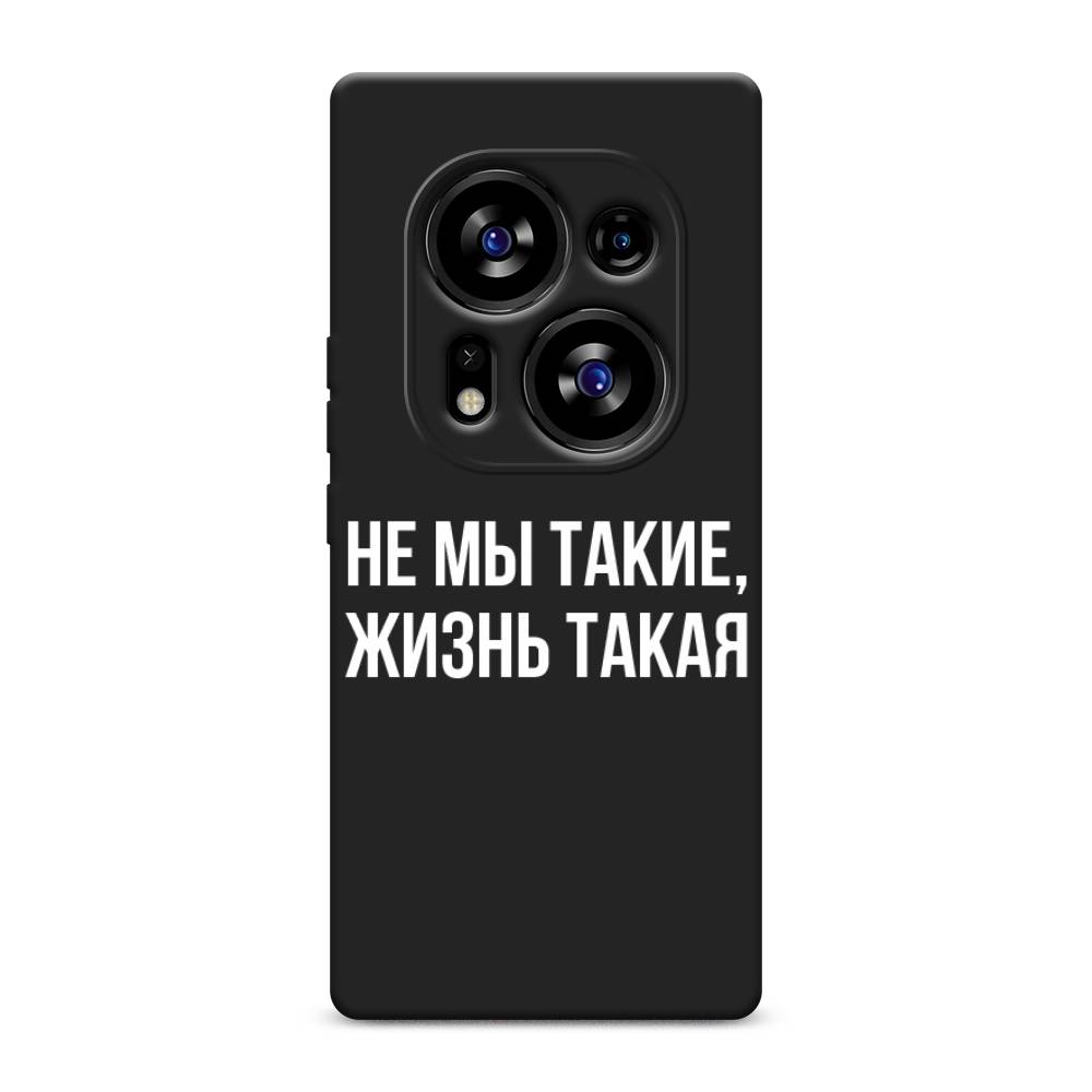 

Чехол Awog на Tecno Phantom X2/X2 Pro "Не мы такие, жизнь такая", Прозрачный;белый;бежевый, 303250-1