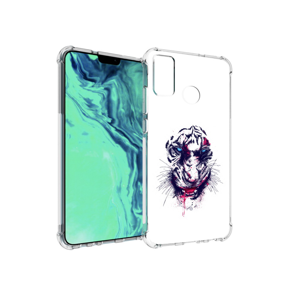 

Чехол MyPads Tocco для Huawei 9X Lite безумный тигр, Прозрачный, Tocco