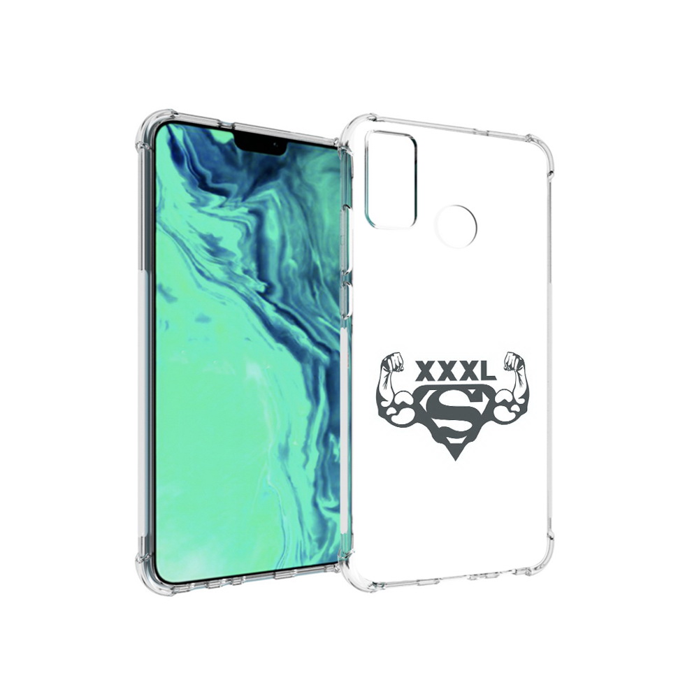 

Чехол MyPads Tocco для Huawei 9X Lite бодибилдинг супермен, Прозрачный, Tocco