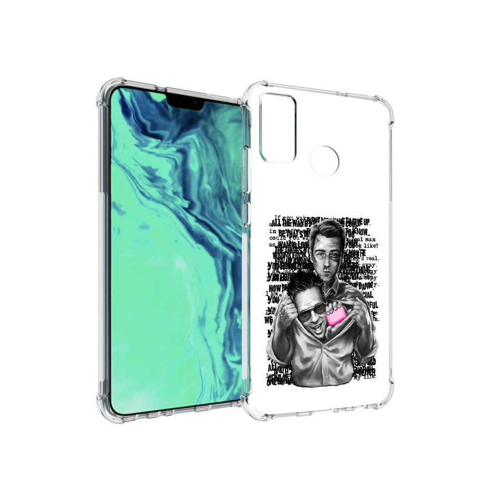 

Чехол MyPads Tocco для Huawei 9X Lite бойцовский клуб, Прозрачный, Tocco