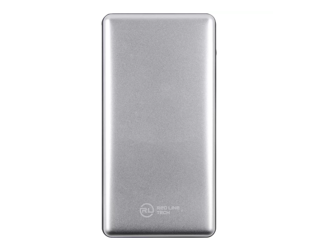 

Внешний аккумулятор (Power Bank) Redline PowerBank PDP-3A, 10000мAч, серебристый [ут000018