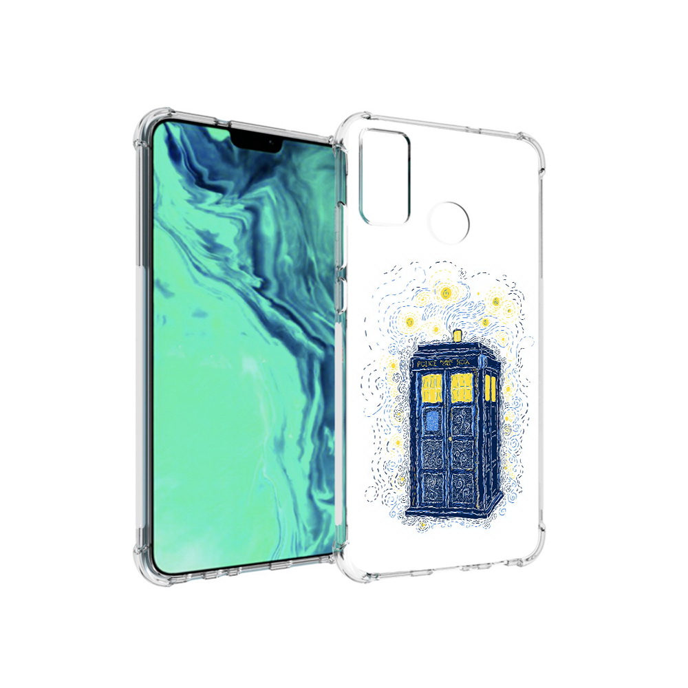 

Чехол MyPads Tocco для Huawei 9X Lite будка рисунок, Прозрачный, Tocco